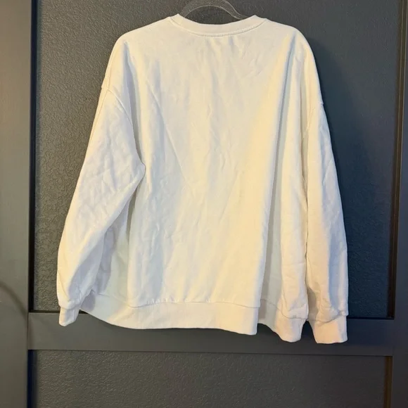 QUEEN OF SPARKLES • Queen of the court tennis sequin sweatshirt - Large preppy - Picture 5 of 5